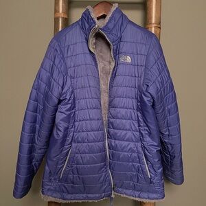 The North Face Purple reversible  Jacket